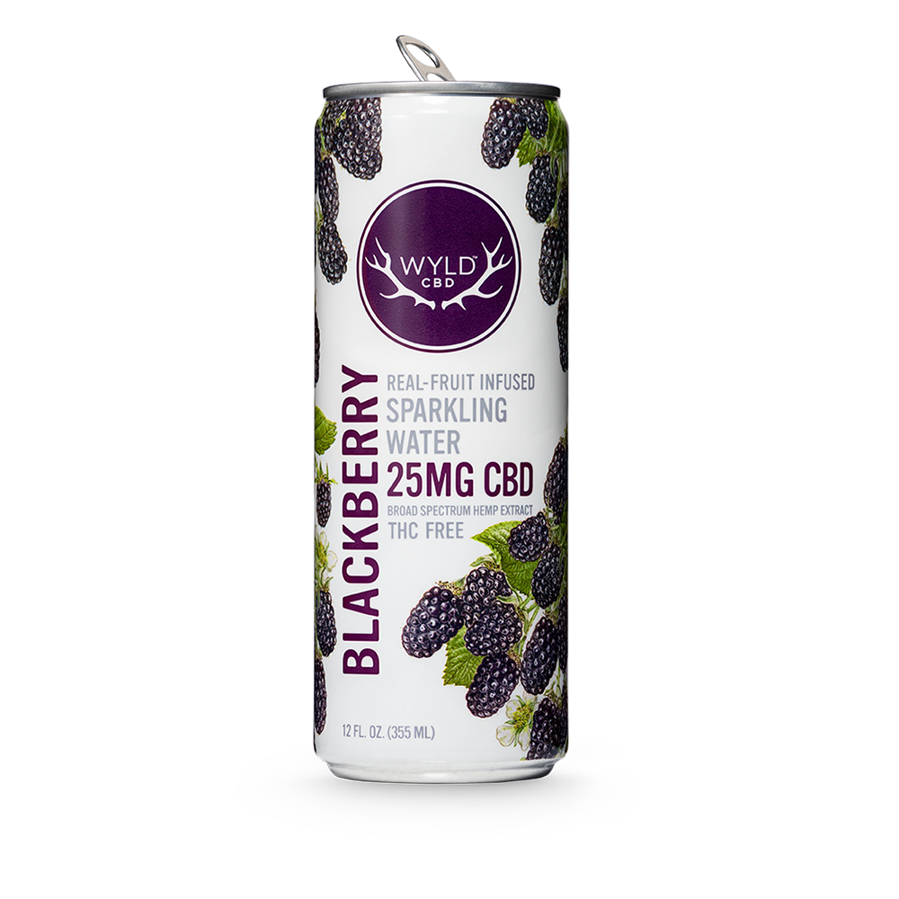 25mg Blackberry CBD Sparkling Water