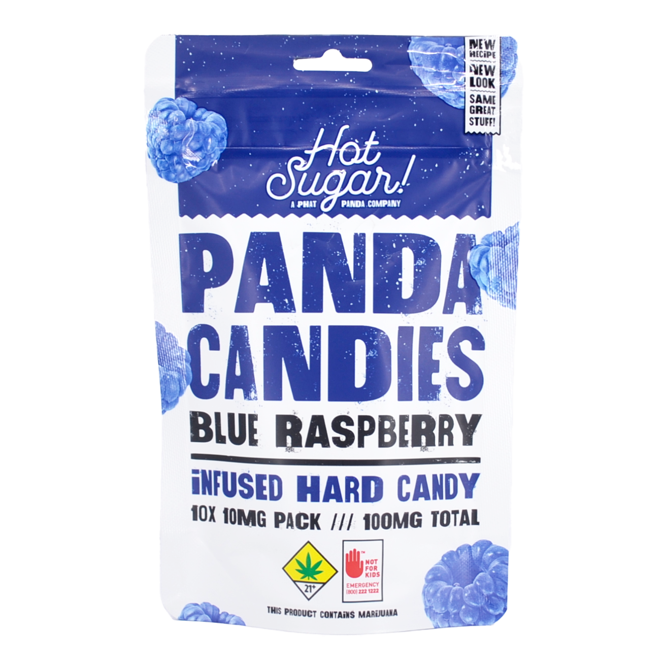 Blue Raspberry Panda Candies 100mg 10-pack