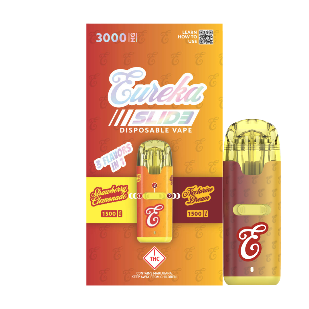 eureka vape disposable Shop SLID3 - Strawberry Clemonade x Nectarine Dream - 3g