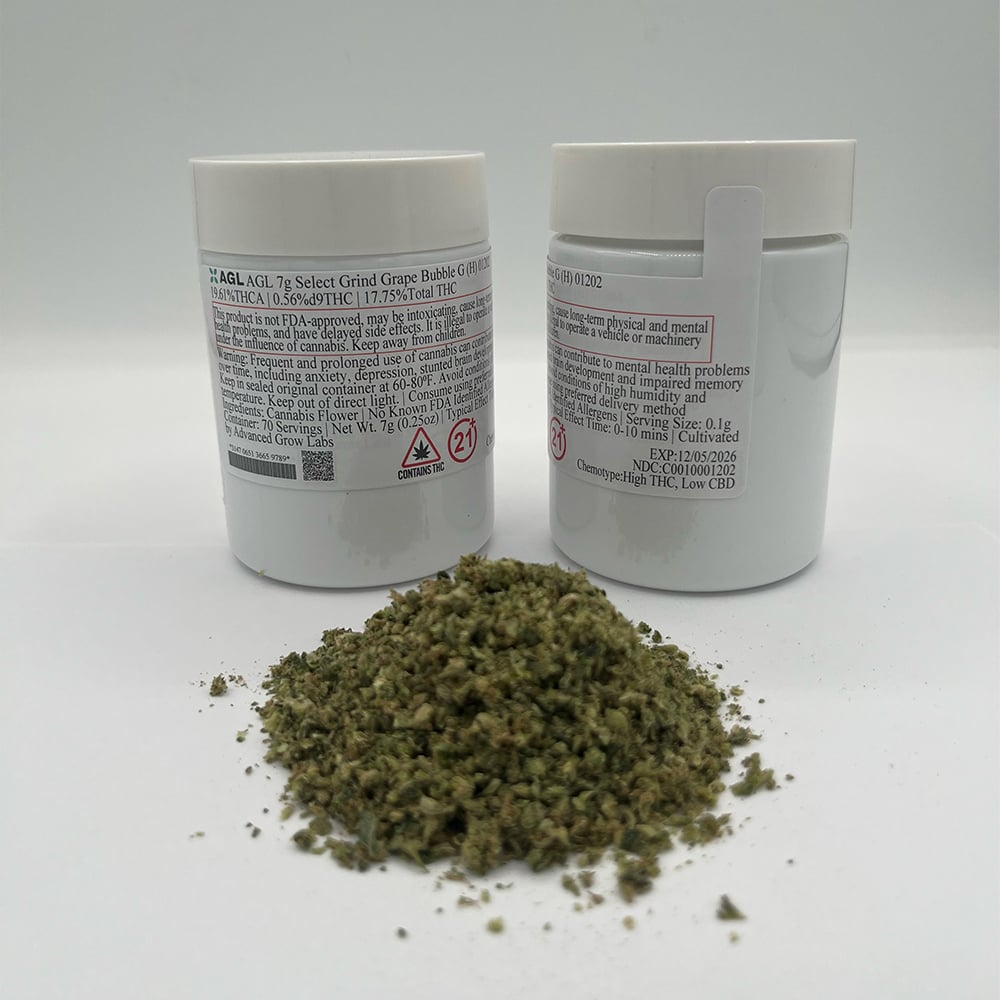 カップ Shop AGL 7g Select Grind Grape Bubble G (H) 01202 | Budr Cannabis