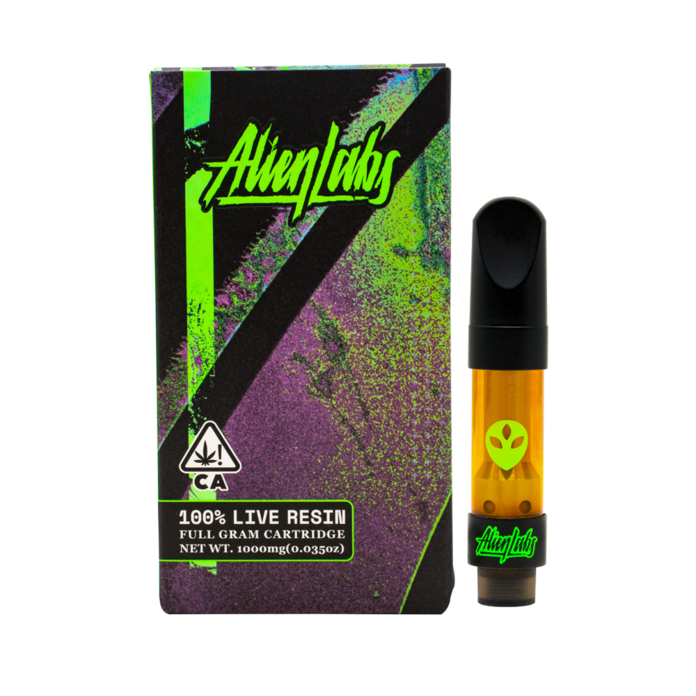 【THXE60％×CBG】 LIVELINE-ALIEN OG　サティバ 1ml Lemon Fuel OG Live Resin Disposable (500mg) | Alien Labs