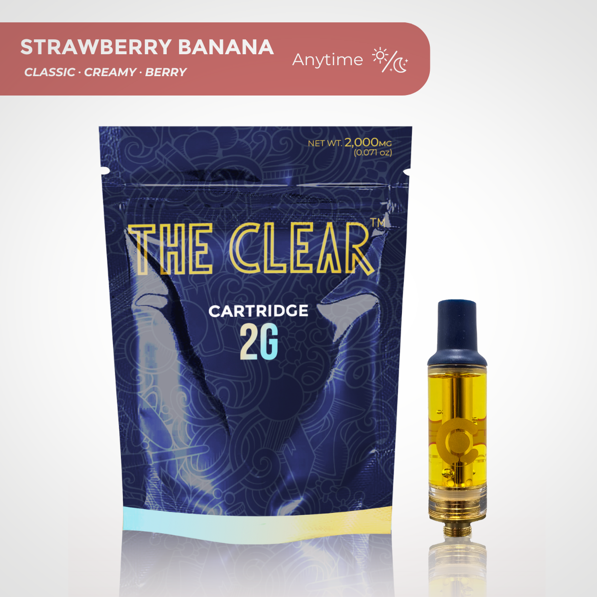 The Clear Original Cartridge 2000mg | Strawberry Banana