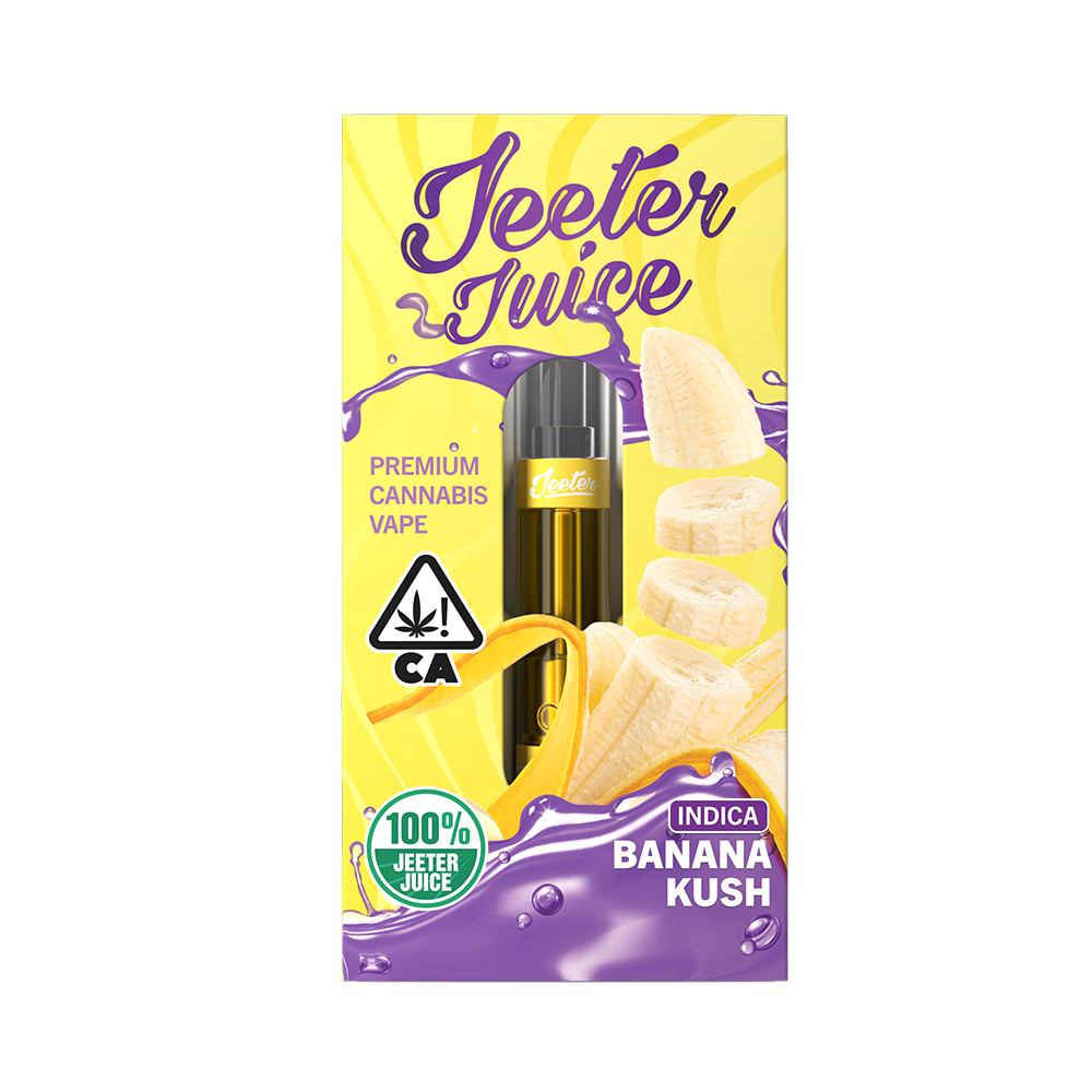 Banana Kush Jeeter Jeeter Juice Liquid Diamonds Vape Cartridge Jane