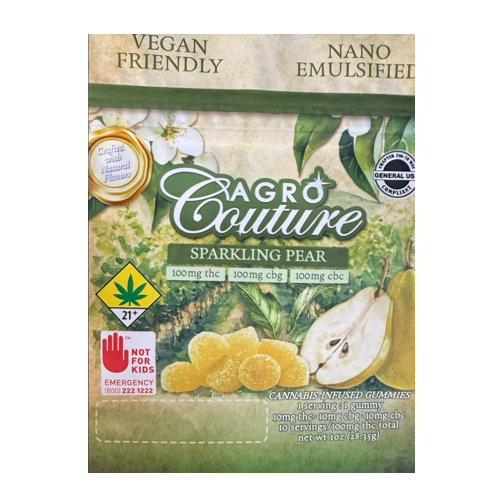 1:1:1 Sparkling Pear [10pk] (100mg THC/100mg CBC/100mg CBG)