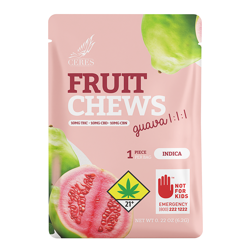 1:1:1 Guava - Indica [1pk] (10mg THC/10mg CBD/10mg CBN)