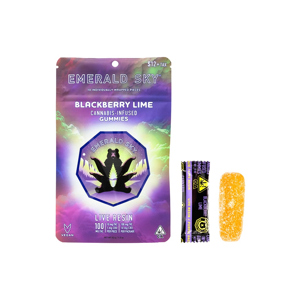 Live Resin Blackberry Lime | 10pk/10mg - 100mg |