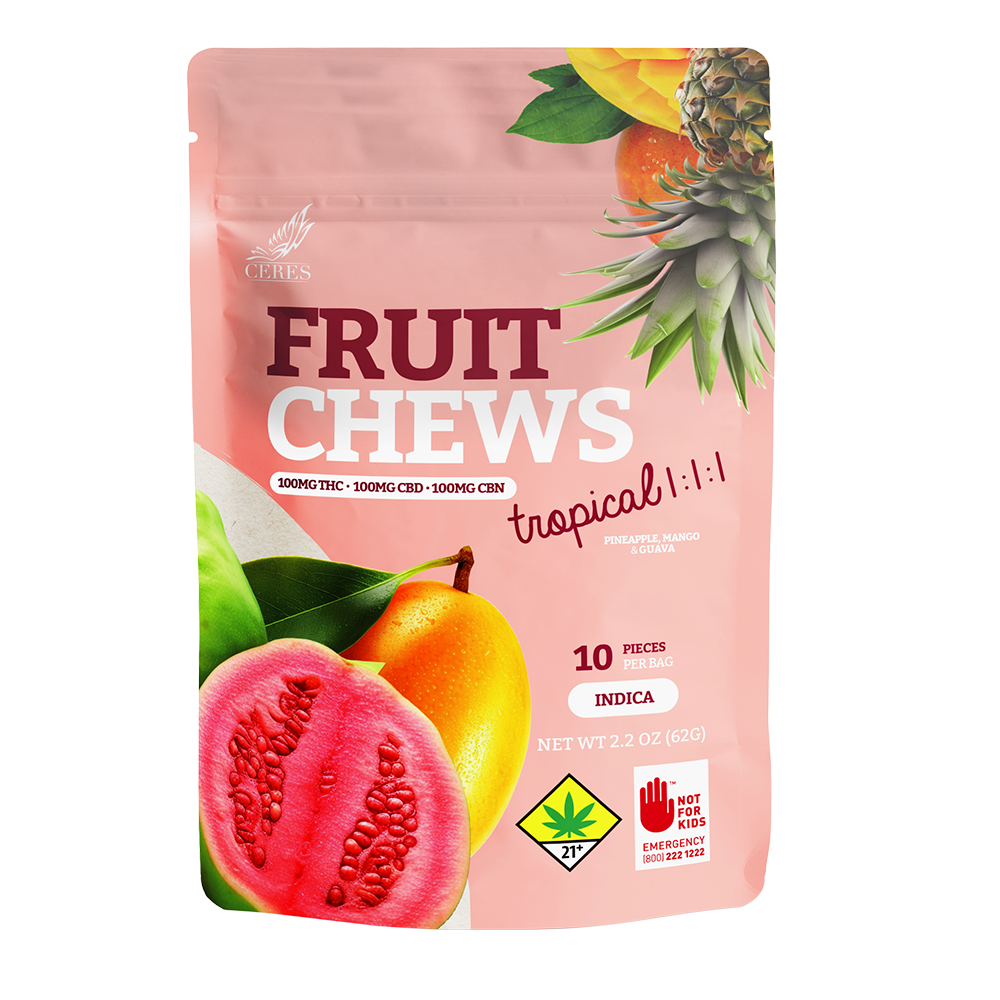 Shop 1:1:1 Tropical - Indica [10pk] (100mg CBD/100mg THC/100mg CBN