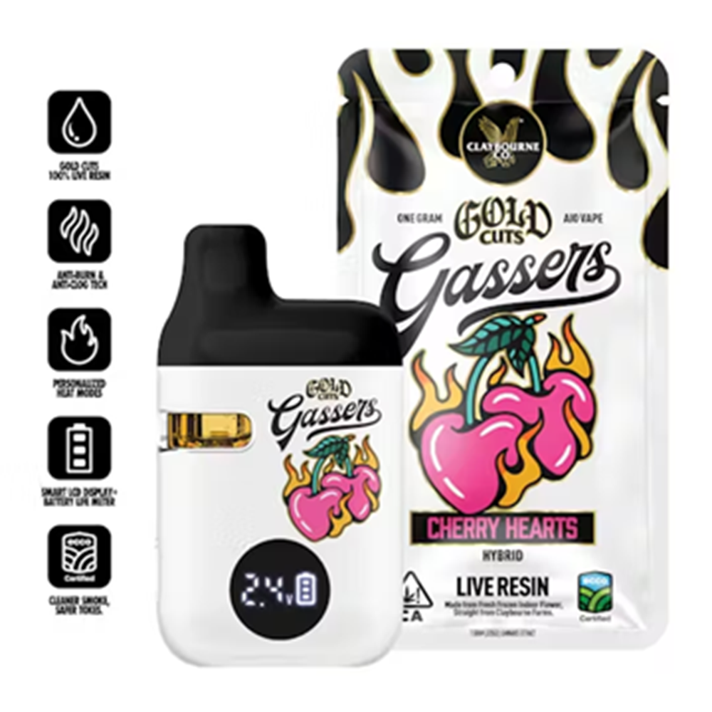 Cherry Hearts (1g) - Gassers All-In-One Liquid Diamonds Vape