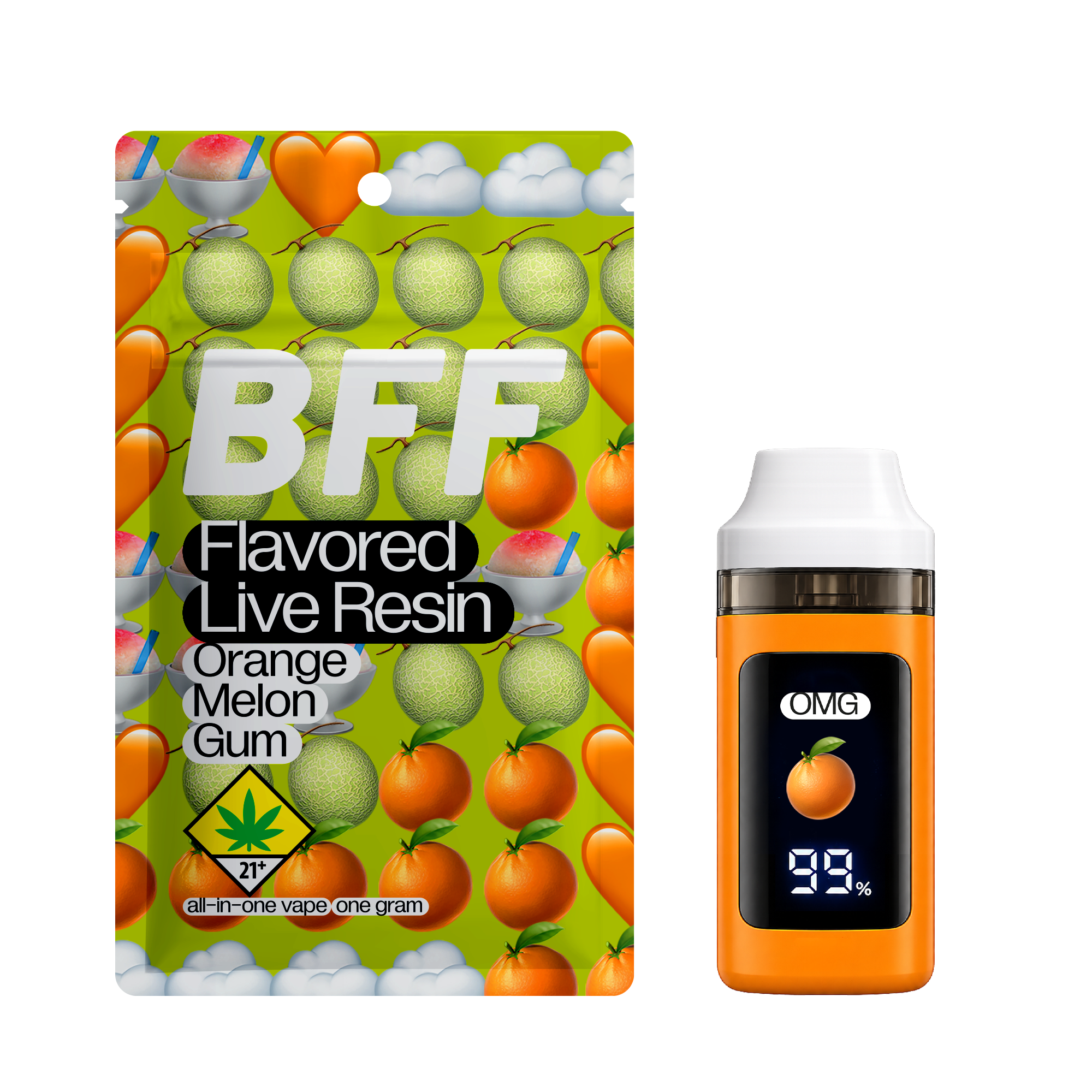 Orange Melon Gum (OMG) [1000mg]