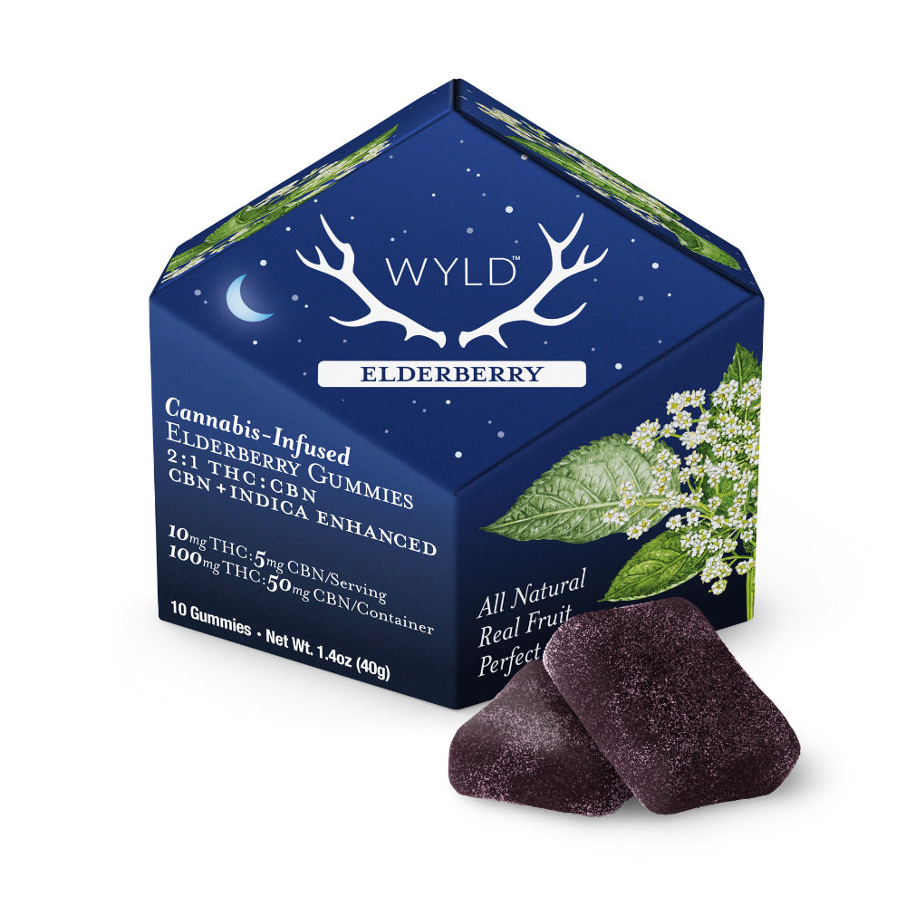 Elderberry 2:1 CBN + Indica Enhanced Gummies | 100:50mg