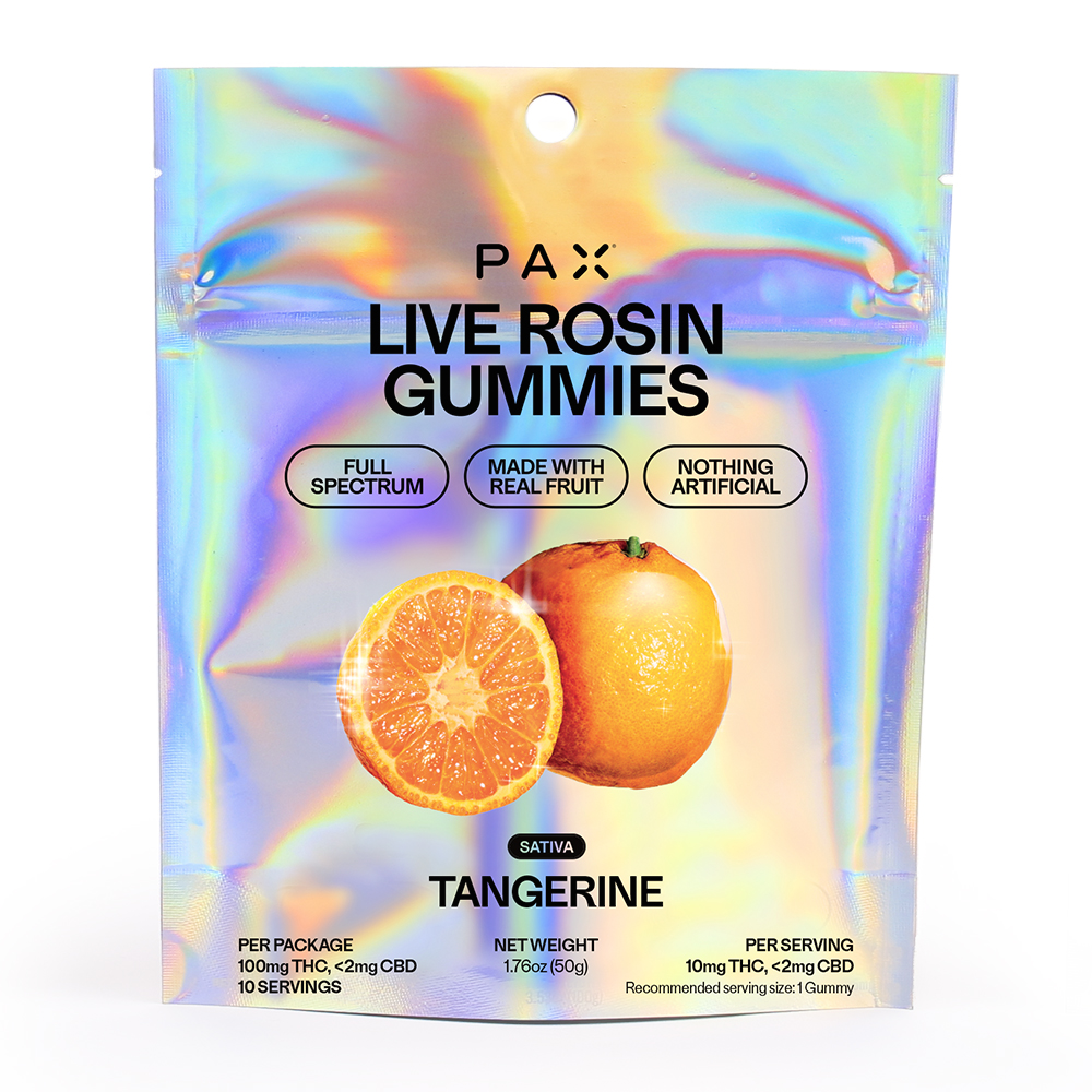 Pax | Live Rosin Gummy | 100mg | S | Tangerine