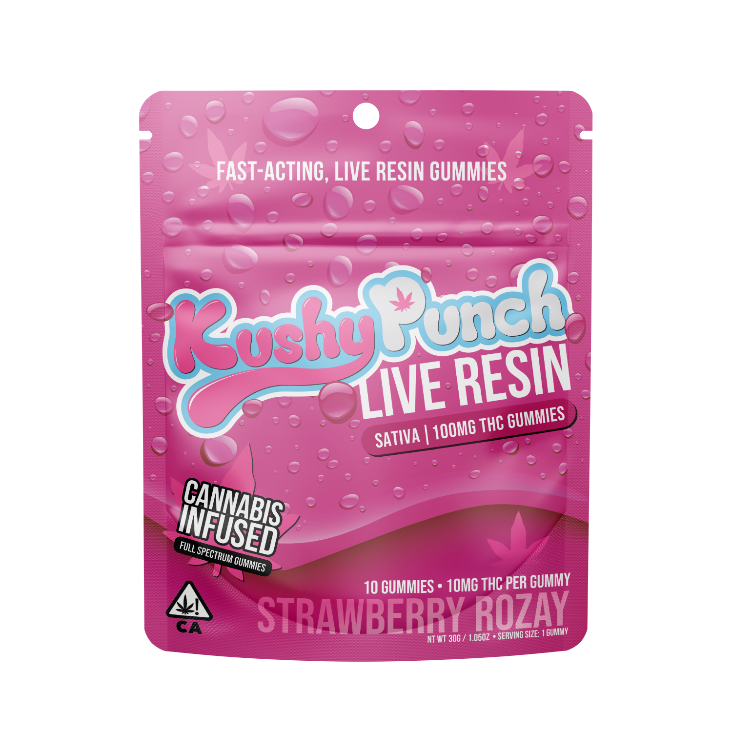 Strawberry Rozay - Sativa [10pk] (100mg)