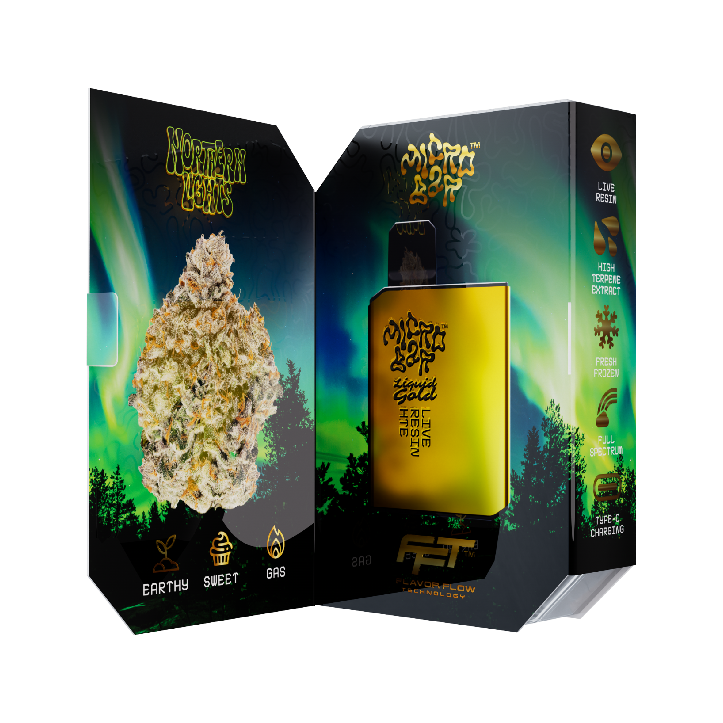 Shop Northern Lights - 1G - LIVE RESIN AIO [1000mg] | Joint Rivers  Dispensary South Auburn, WA