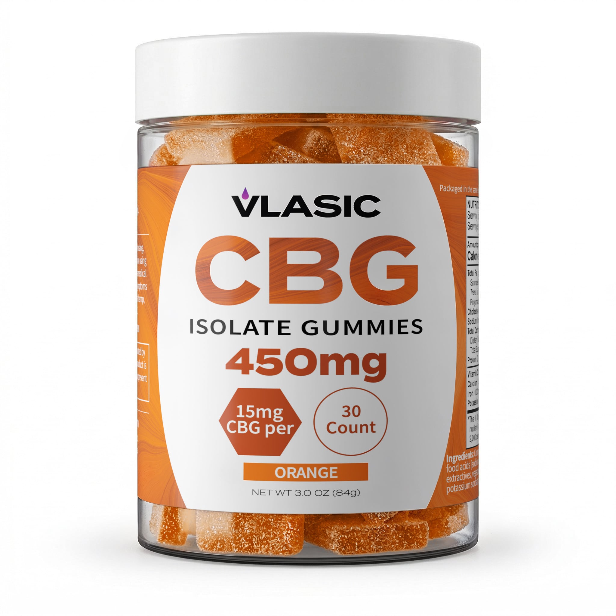 CBG Orange Isolate Mood Gummies [30pk] (450mg)