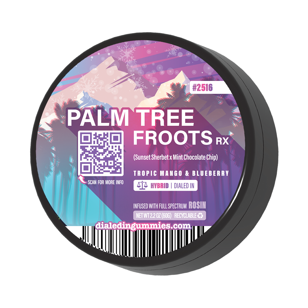 100mg - Palm Tree Froots #2516 - Rosin Gummies (10pk)
