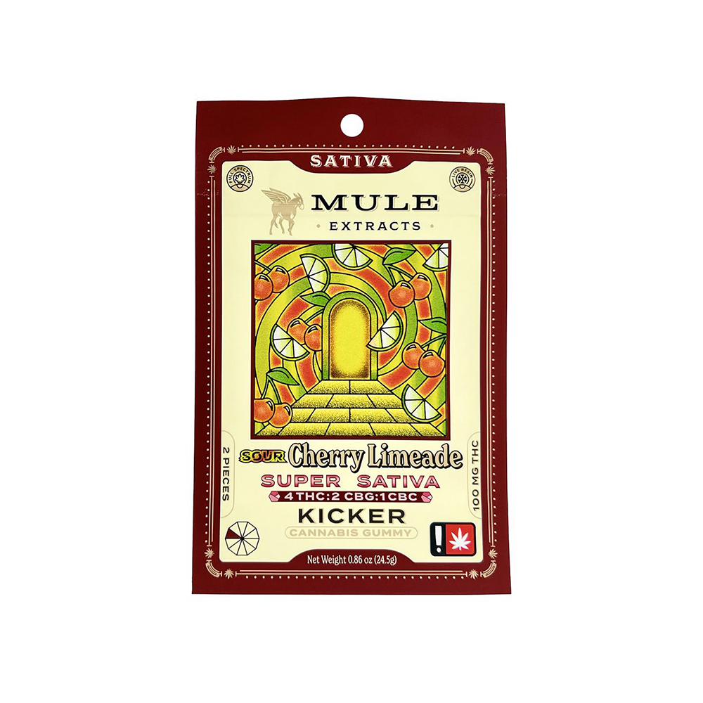 4:2:1 Sour Cherry Limeade Kicker [2pk] (100mg THC/50mg CBG/25mg CBC)