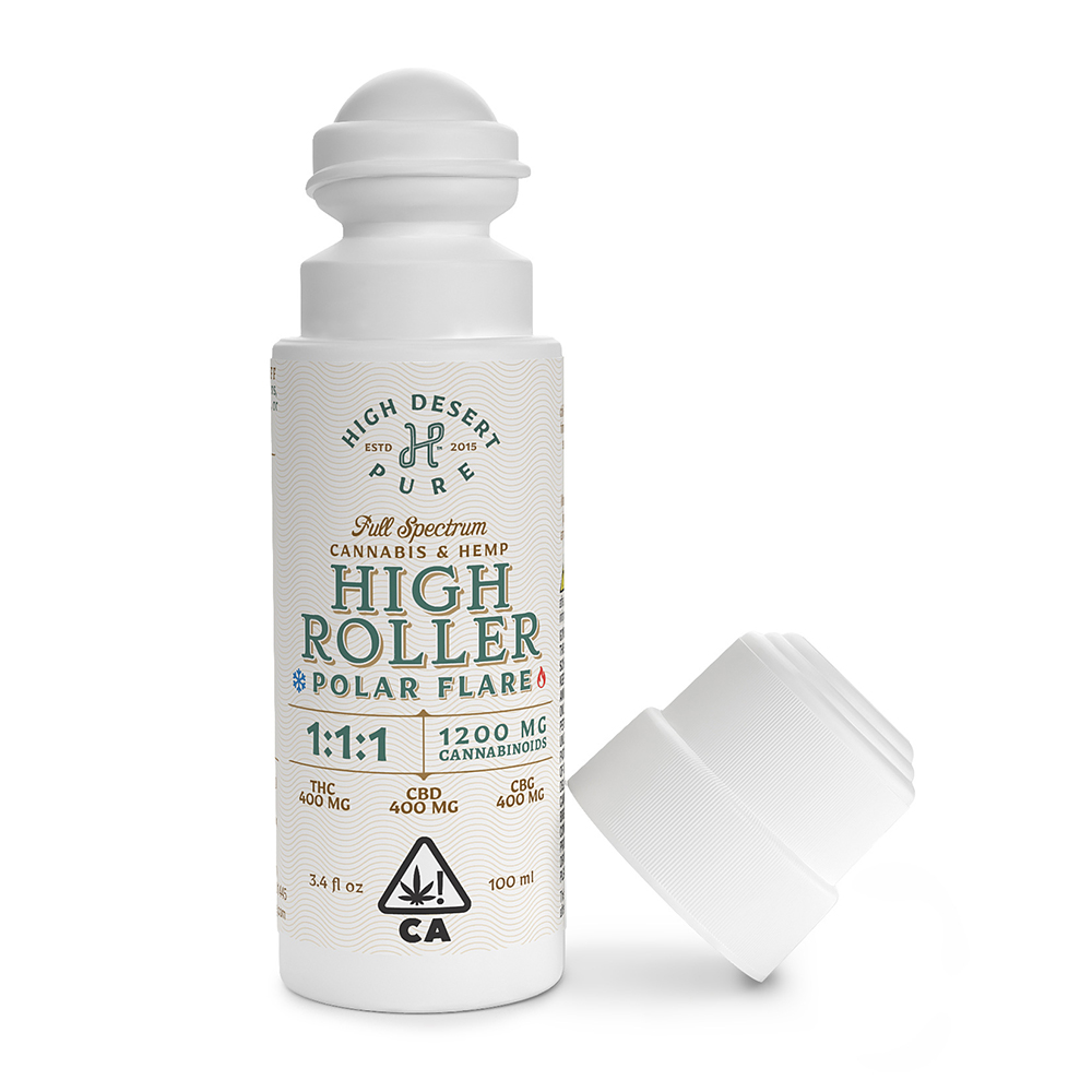 1:1:1 High Roller Polar Flare [3.4 fl oz] (400mg THC/400mg CBD/400mg CBG)