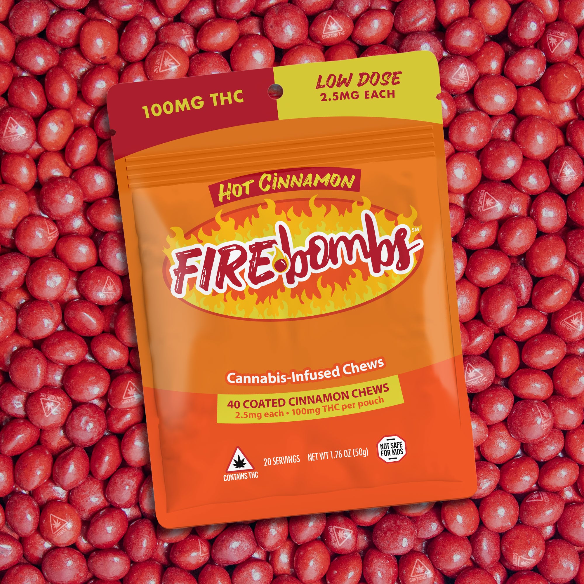 Hot Cinnamon Thc 40pk 2.5mg