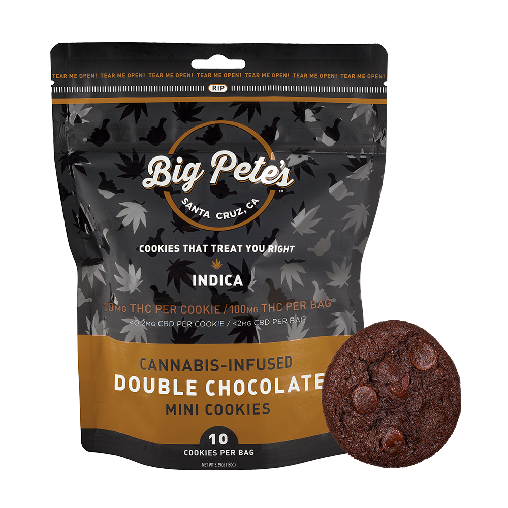 Double Chocolate Chip Cookies Indica 100mg 10-pack