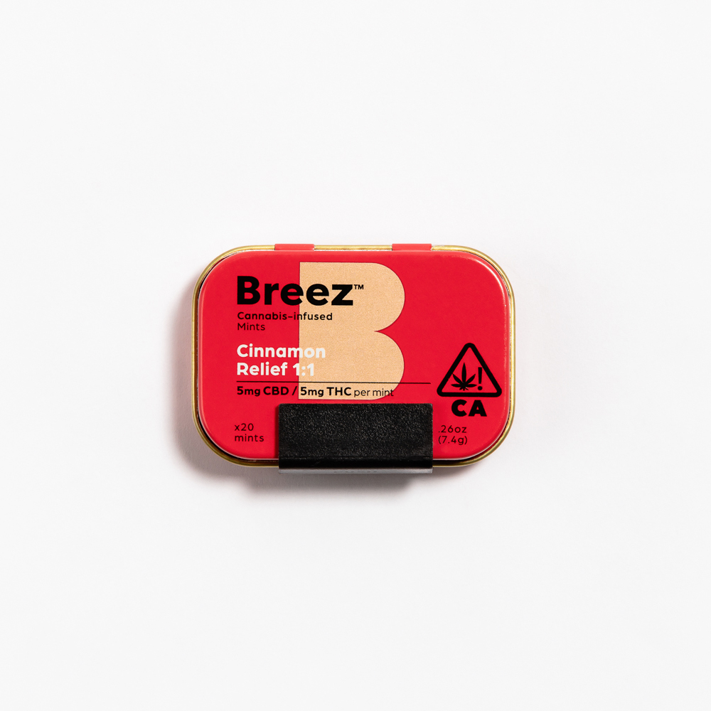 Breez Cinnamon Relief 1:1 Mints