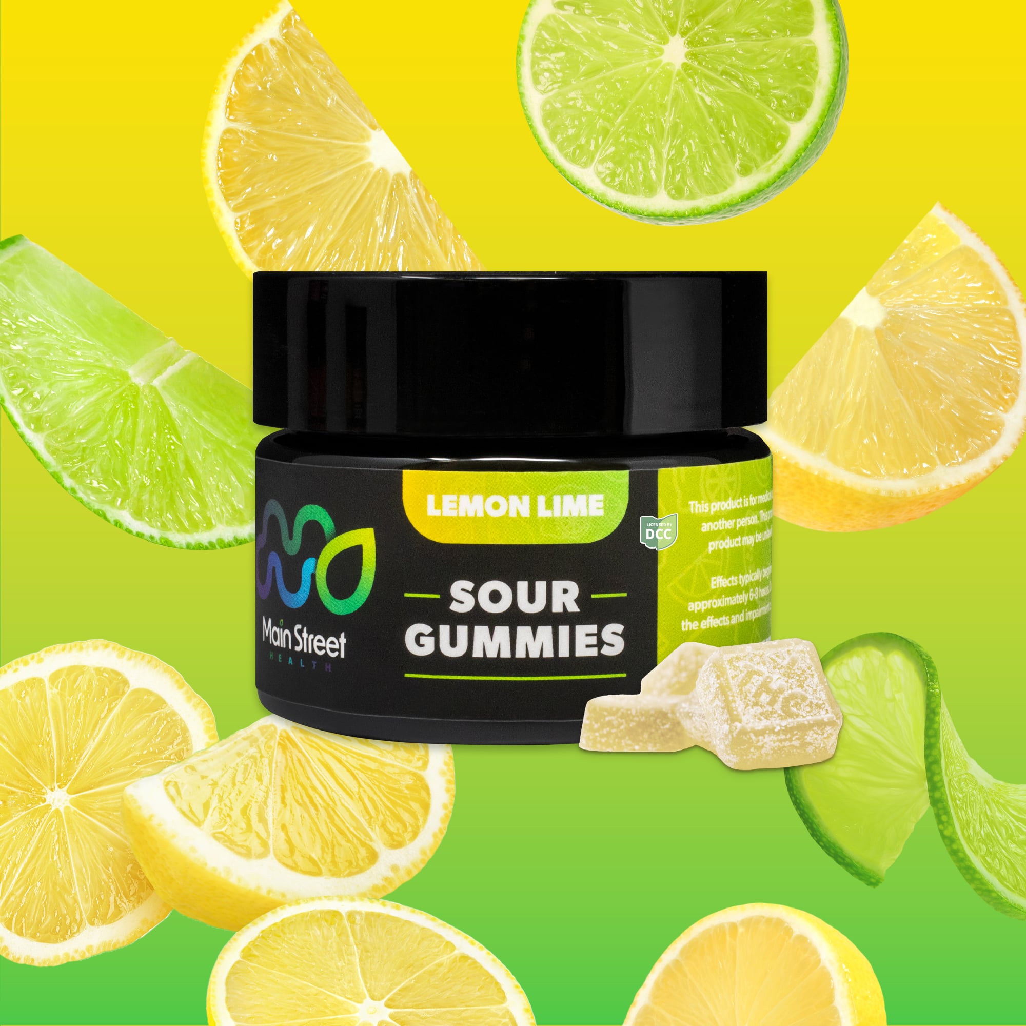 Main Street Health - Lemon Lime - Gummies - 500mg - 11pk
