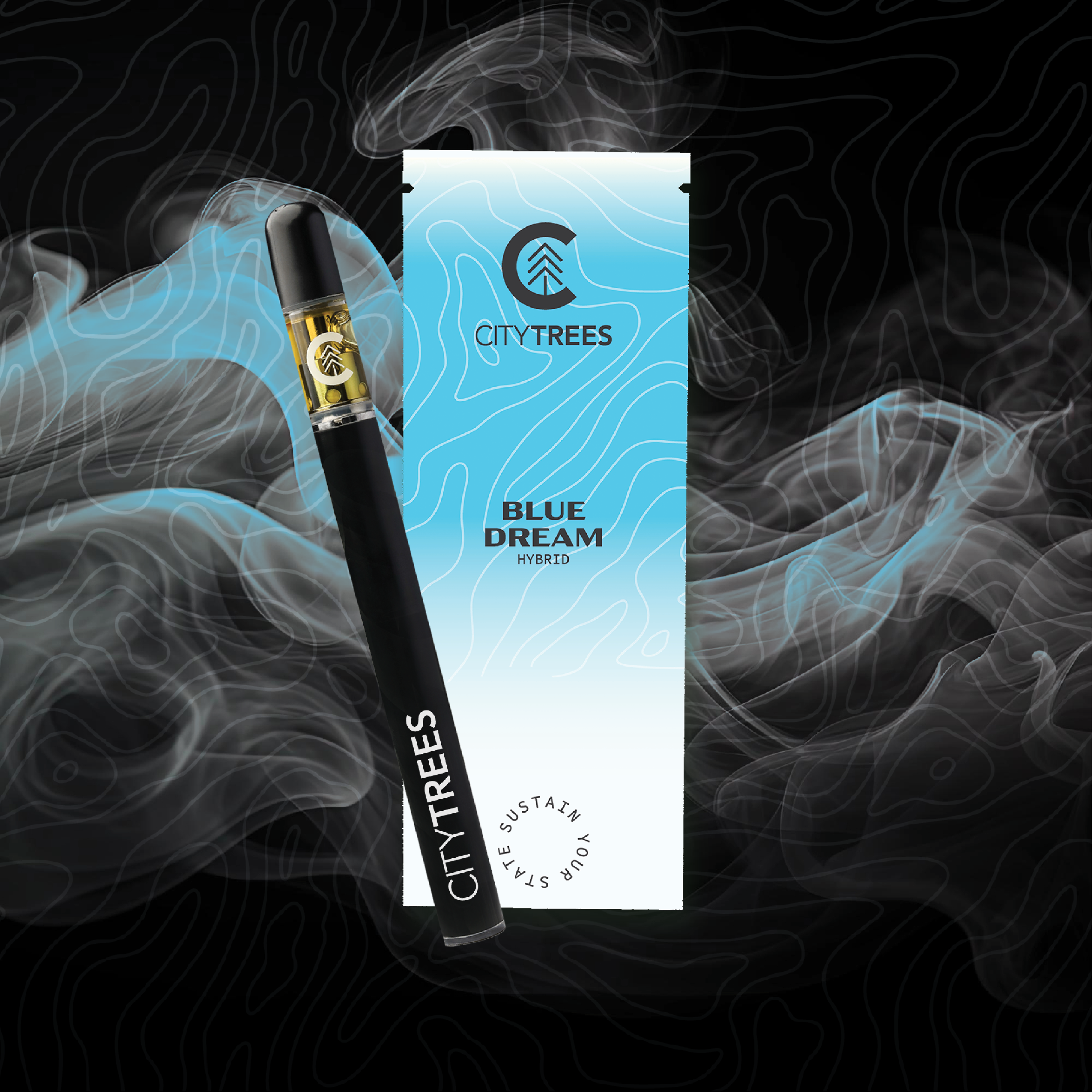 Blue Dream [900mg] | City Trees | Disposable Vape Pen - Jane