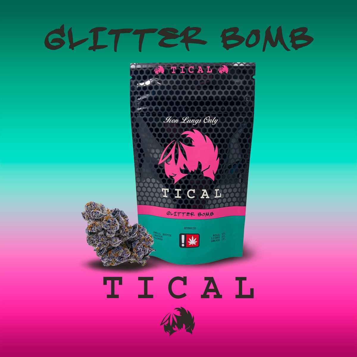 Glitter Bomb TICAL Indica Hybrid Jane