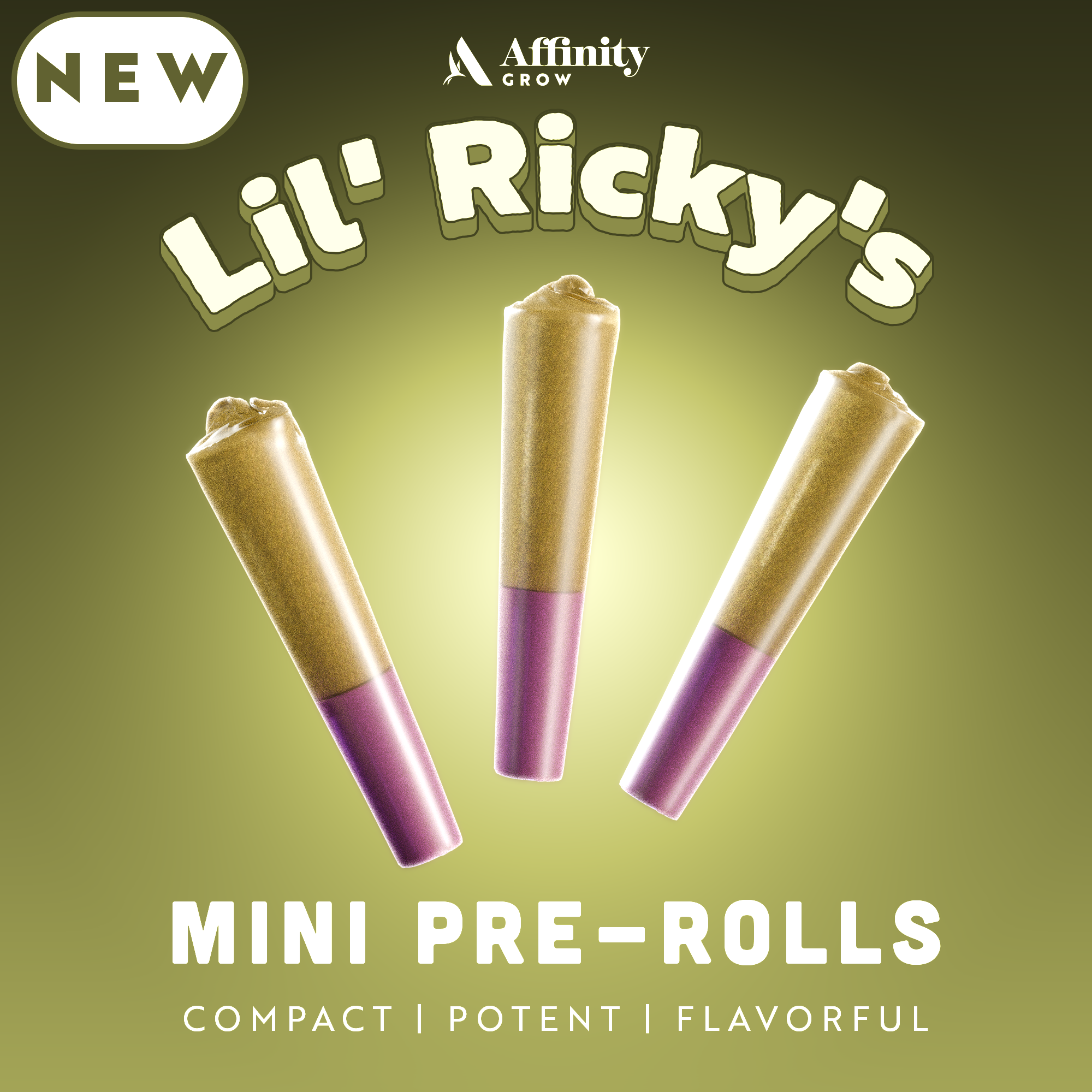 Affinity Grow - Speakeasy (S) Lil' Ricky 0.3g Pre-Rolls 3pk (0.9g) C0090000627