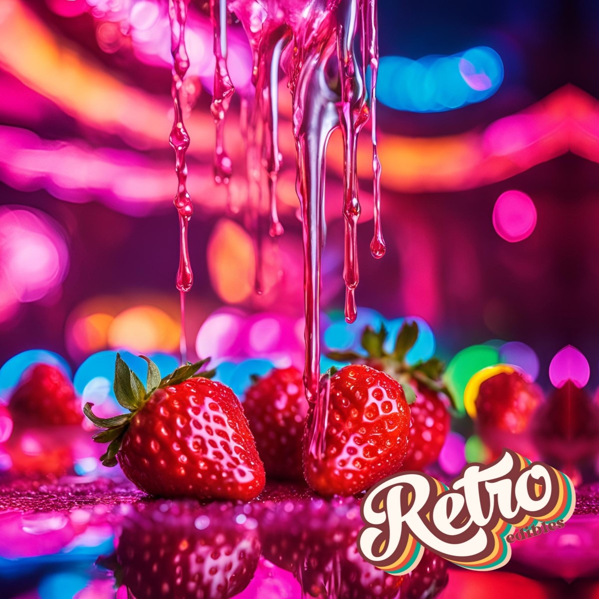 Retro Vibes Syrup - Fast Acting - Strawberry (2000mg)