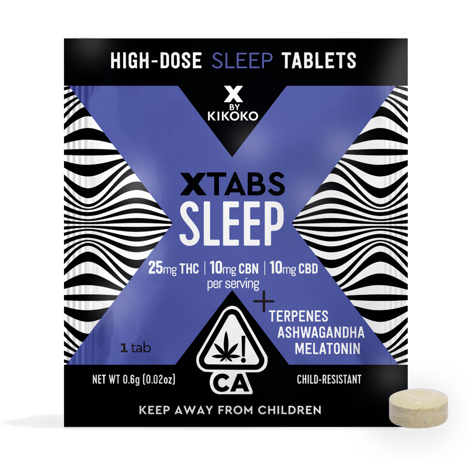 XTabs Sleep 25 [1pk] (25mg THC/10mg CBN/10mg CBD)