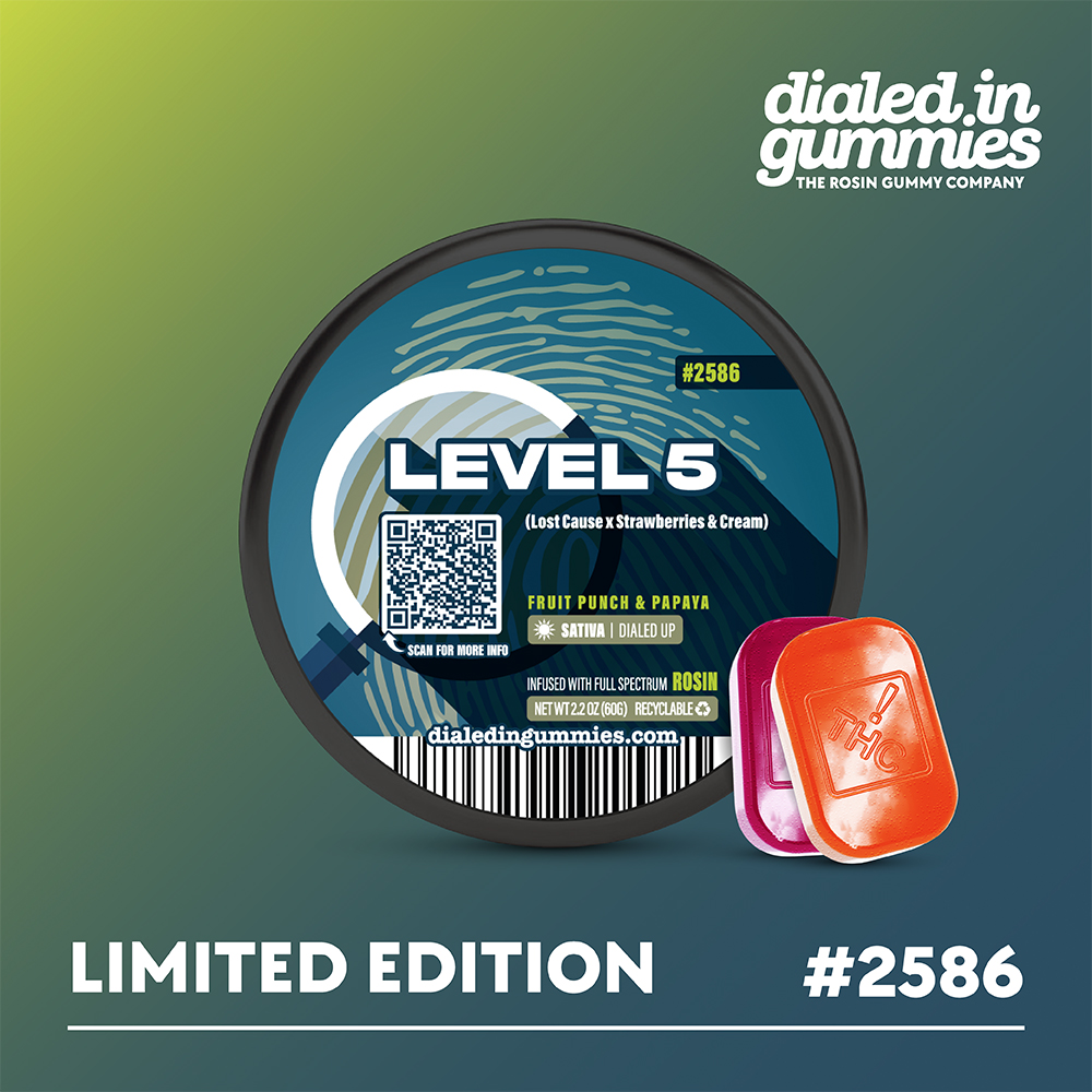 100mg - Level 5 #2586 - Rosin Gummies (10pk)