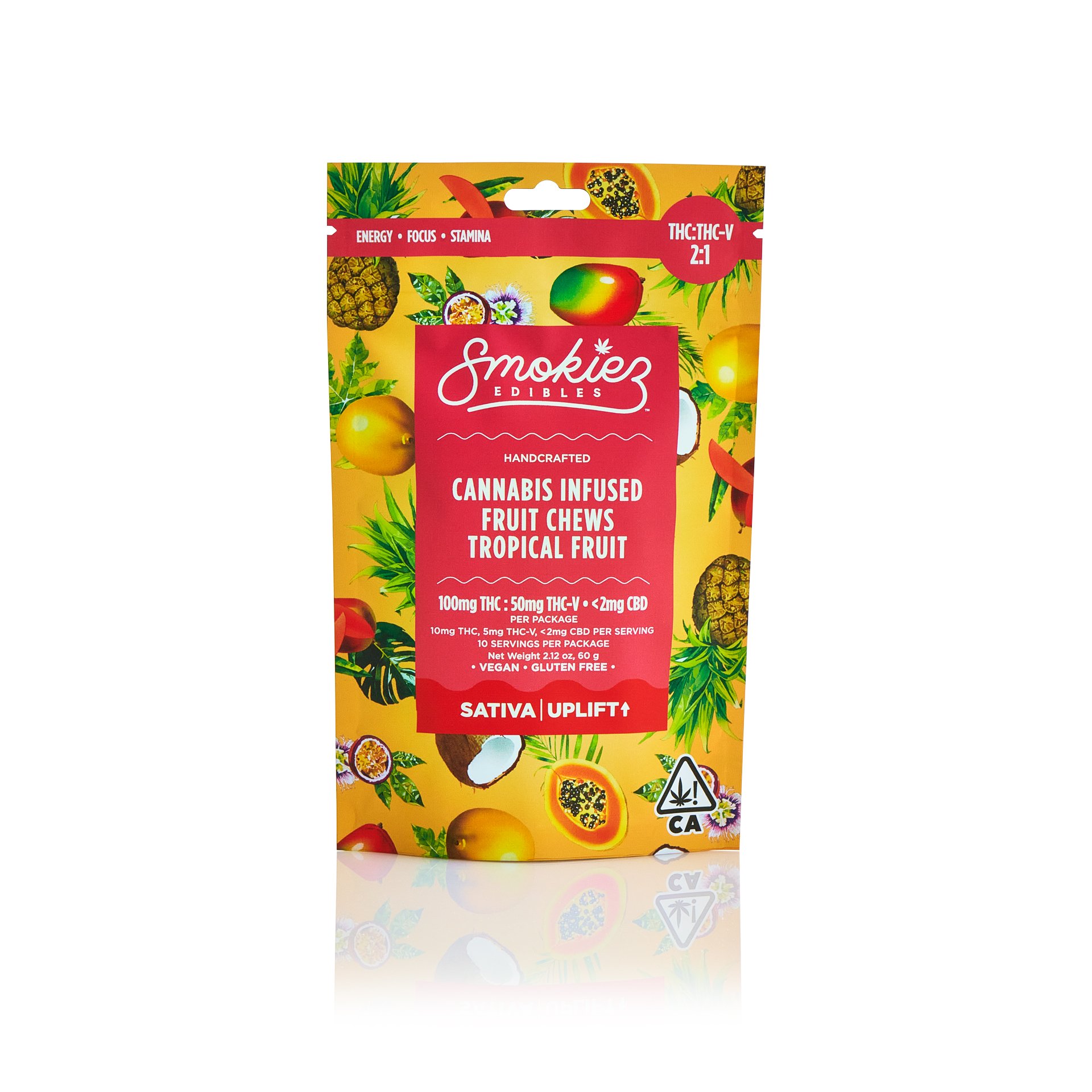 2:1 Tropical Fruit - Sativa [10pk] (100mg THC/50mg THCV)