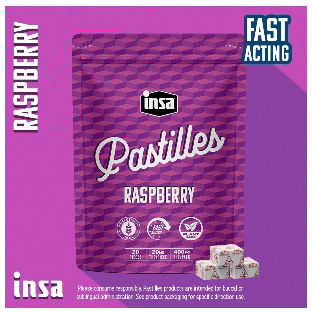 Shop Raspberry [20pk] (400mg) | Insa - Newtown Square Dispensary