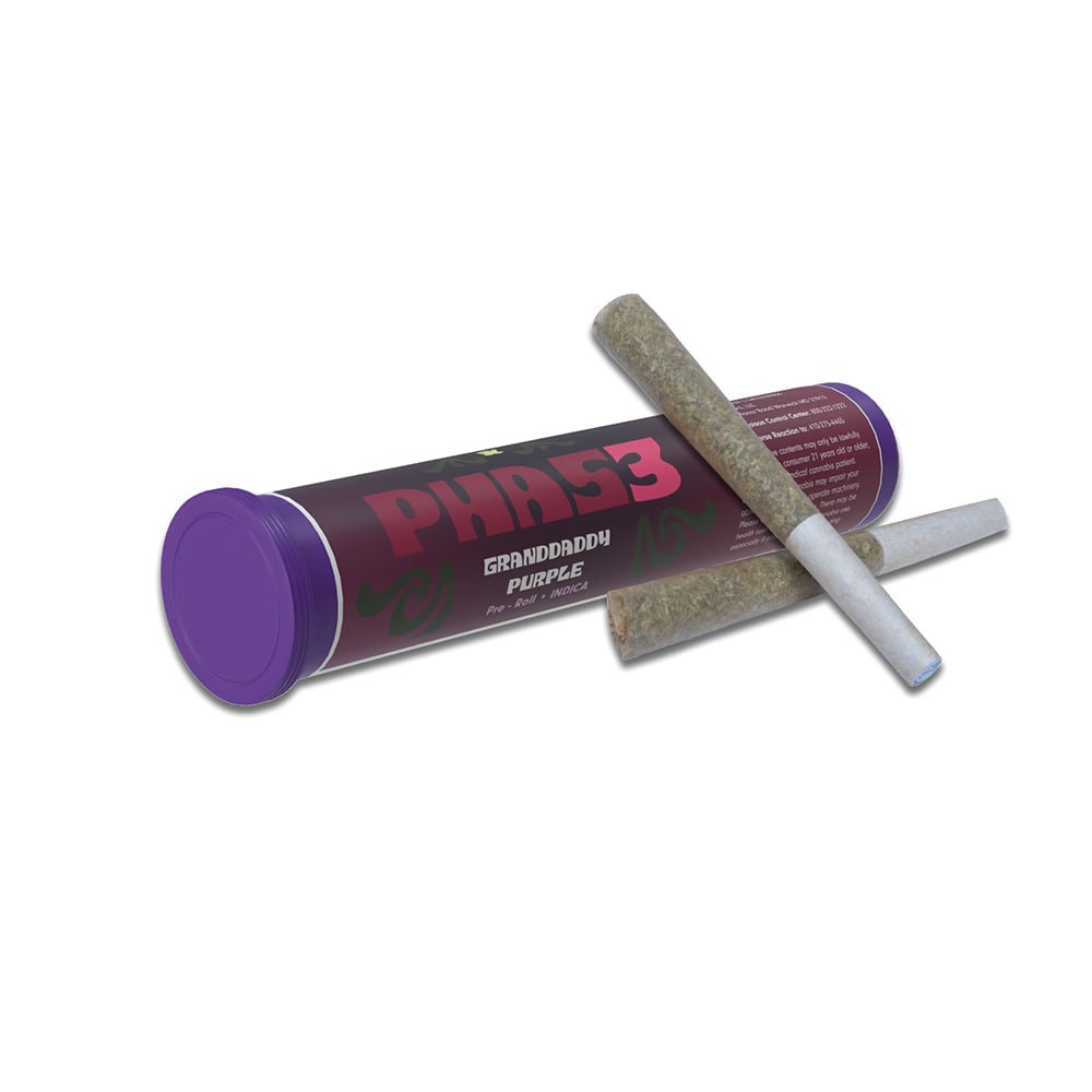 Granddaddy Purple Pre-Roll 0.5g 2-Pack Granddaddy Purple Pre-Roll 0.5g 2-Pack