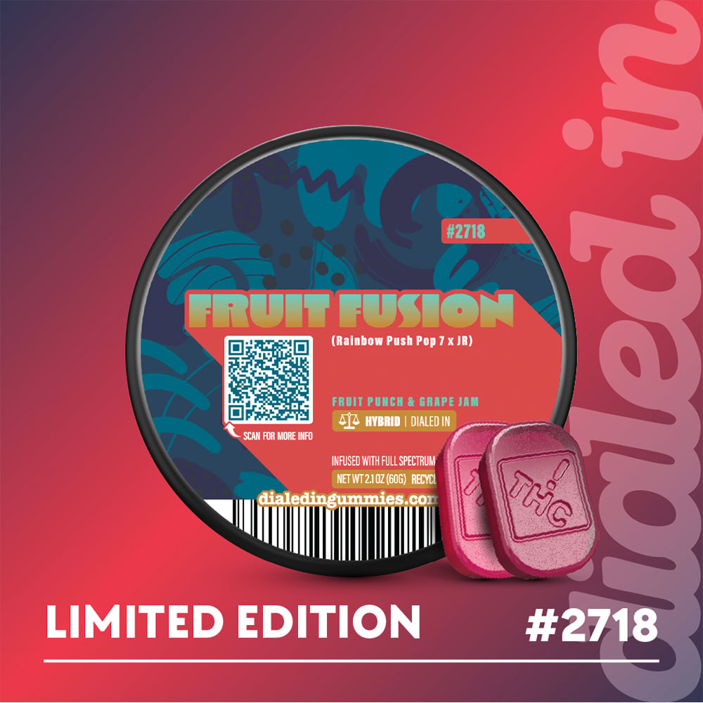 100mg - Fruit Fusion #2718 - Rosin Gummies (10pk)