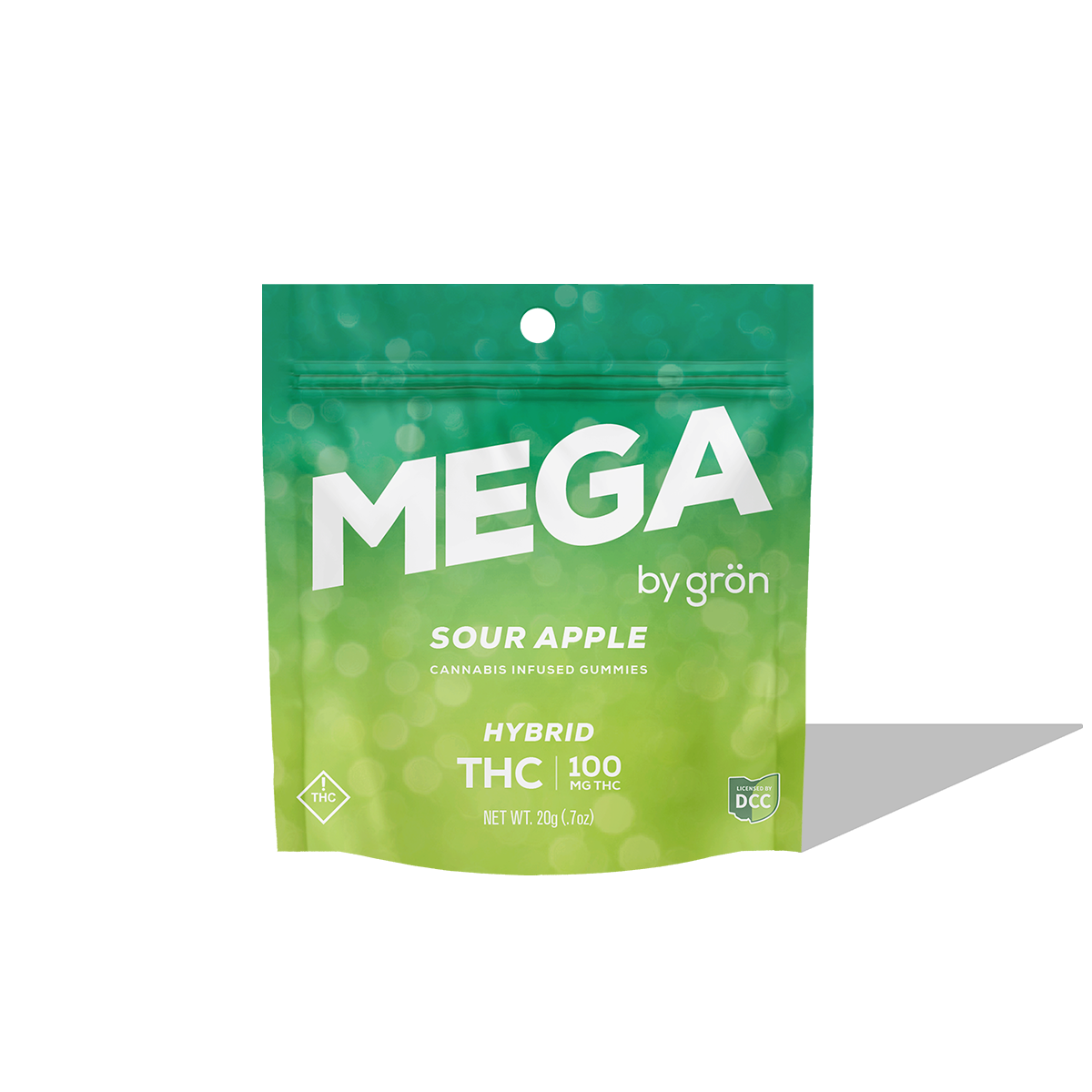GRON - SOUR APPLE MEGA PEARL - GUMMIES - [100MG] - 10PK - HYBRID