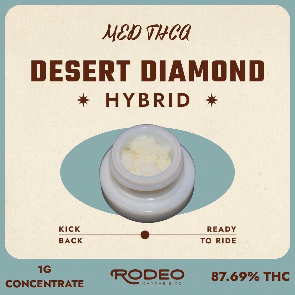 Rodeo Cannabis  Desert Diamond (H) THCa Concentrate  C0070000348