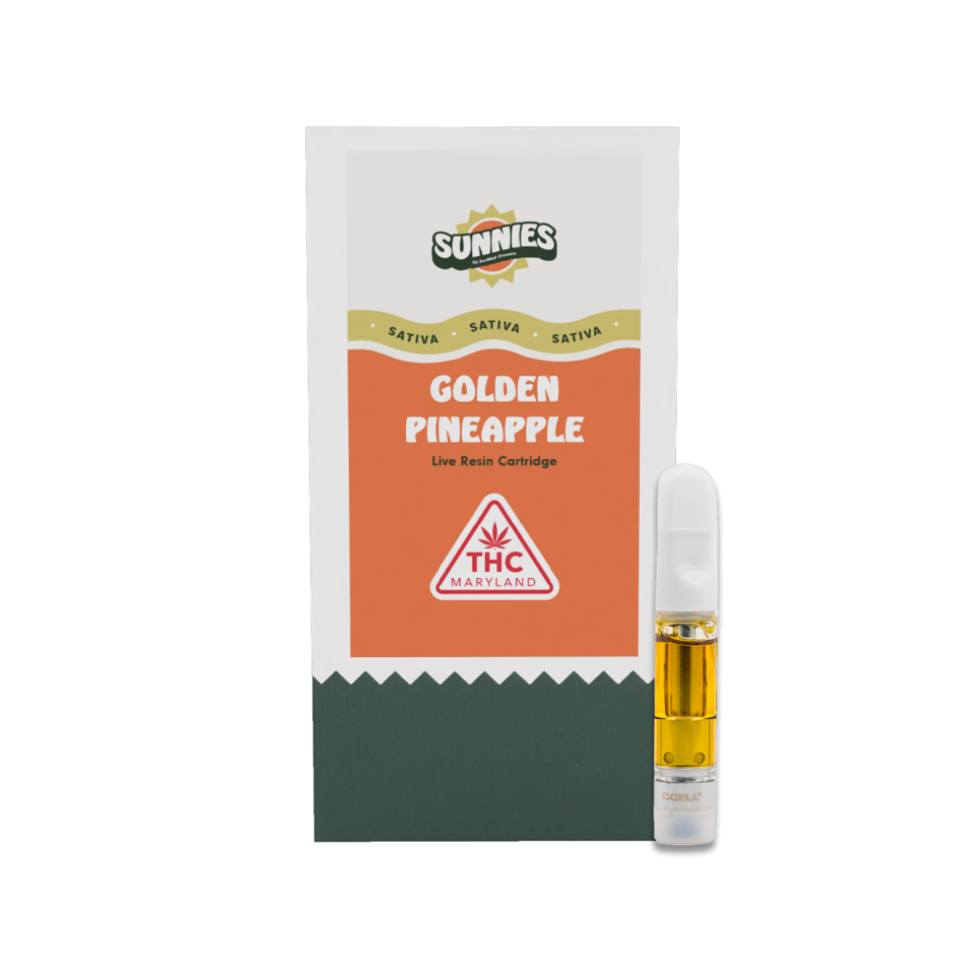 SUNMED  GOLDEN PINEAPPLE  LIVE RESIN CART  SATIVA