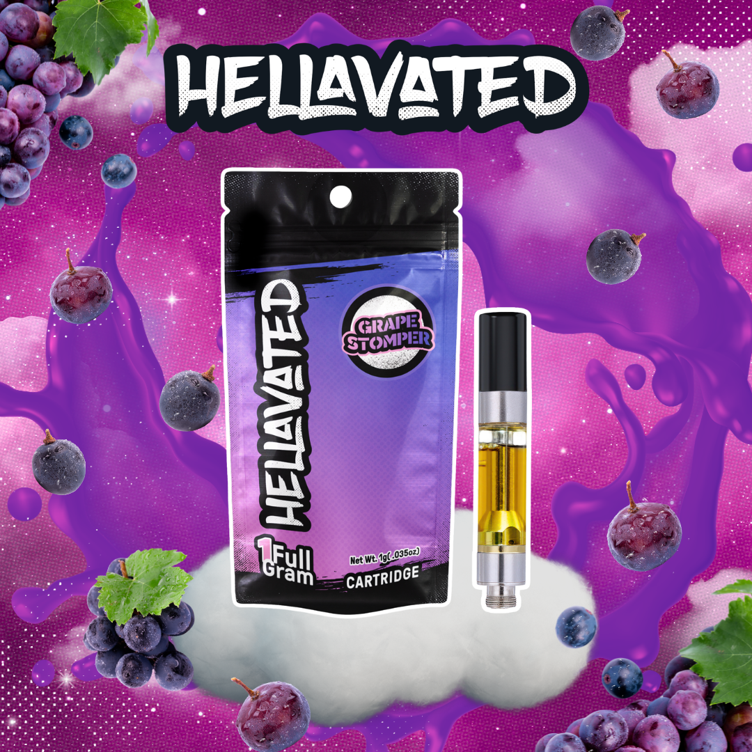 Hellavated  Grape Stomper Distillate Cartridge