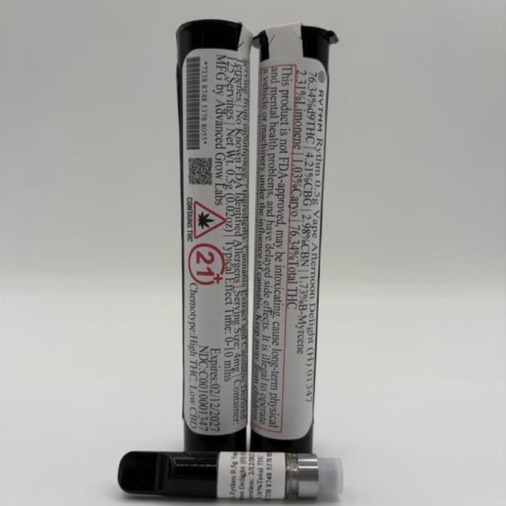 Shop Rythm 0.5g Vape Afternoon Delight (H) 01347
