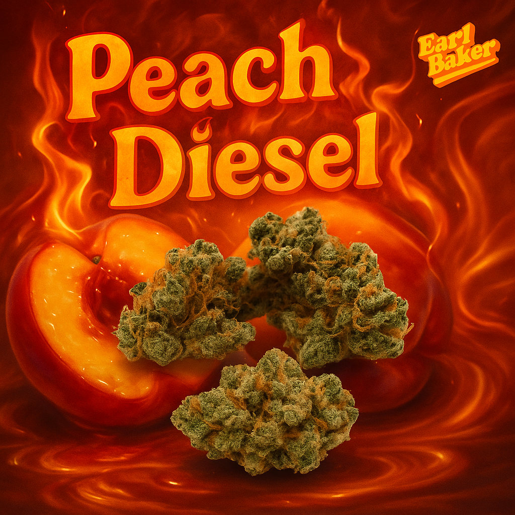 Earl Baker - Whole Flower - Peach Diesel 0104