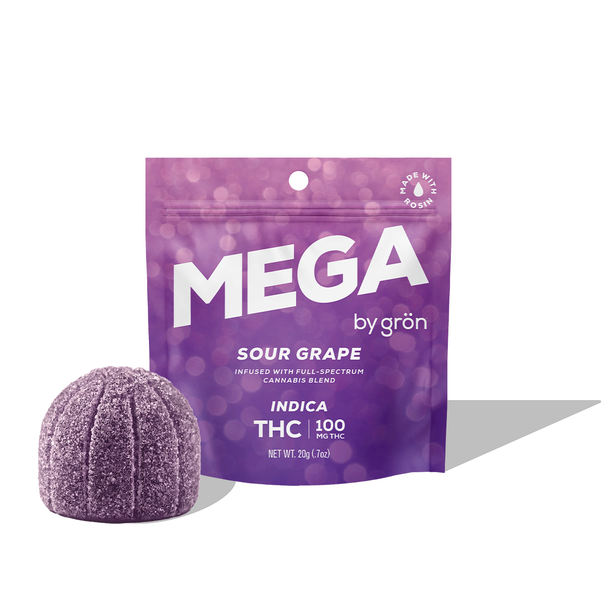 THC Sour Grape Mega Pearl [1pk] (100mg)