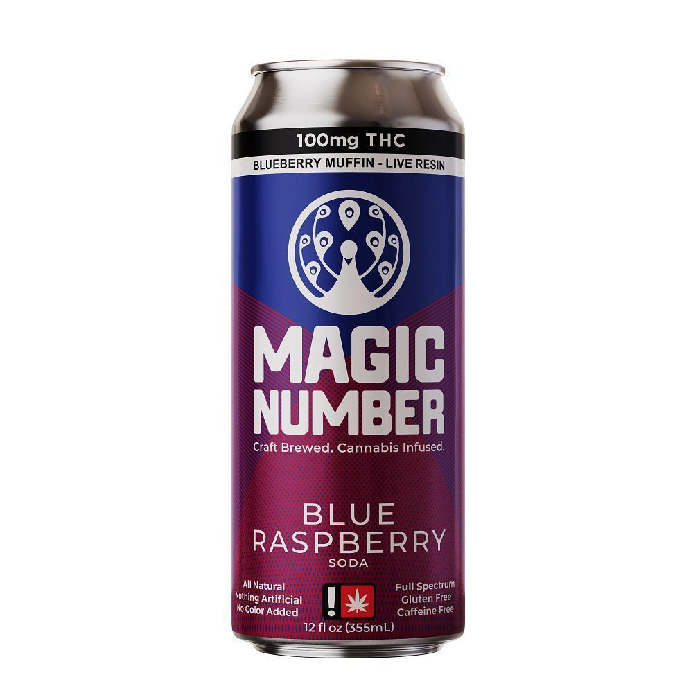 Blue Raspberry Natural Soda (100mg Live Resin)