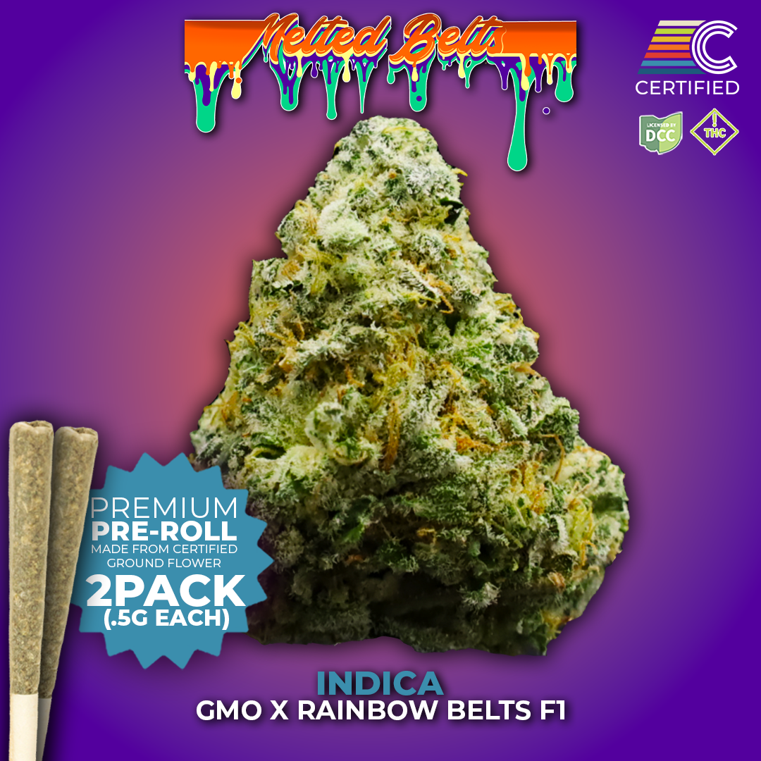 CULTIVATORS - MELTED BELTS - PREROLL - [1G] - 2PK - INDICA