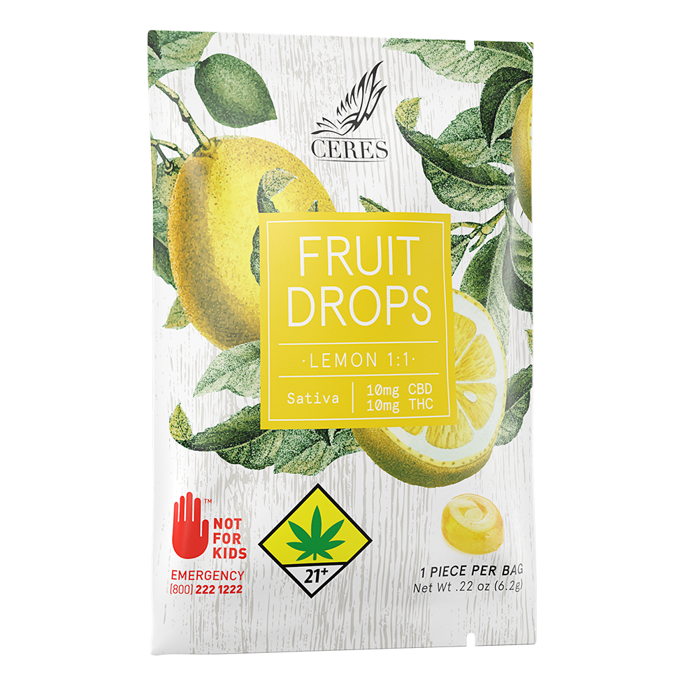 1:1 Lemon - Sativa [1pk] (10mg CBD/10mg THC)