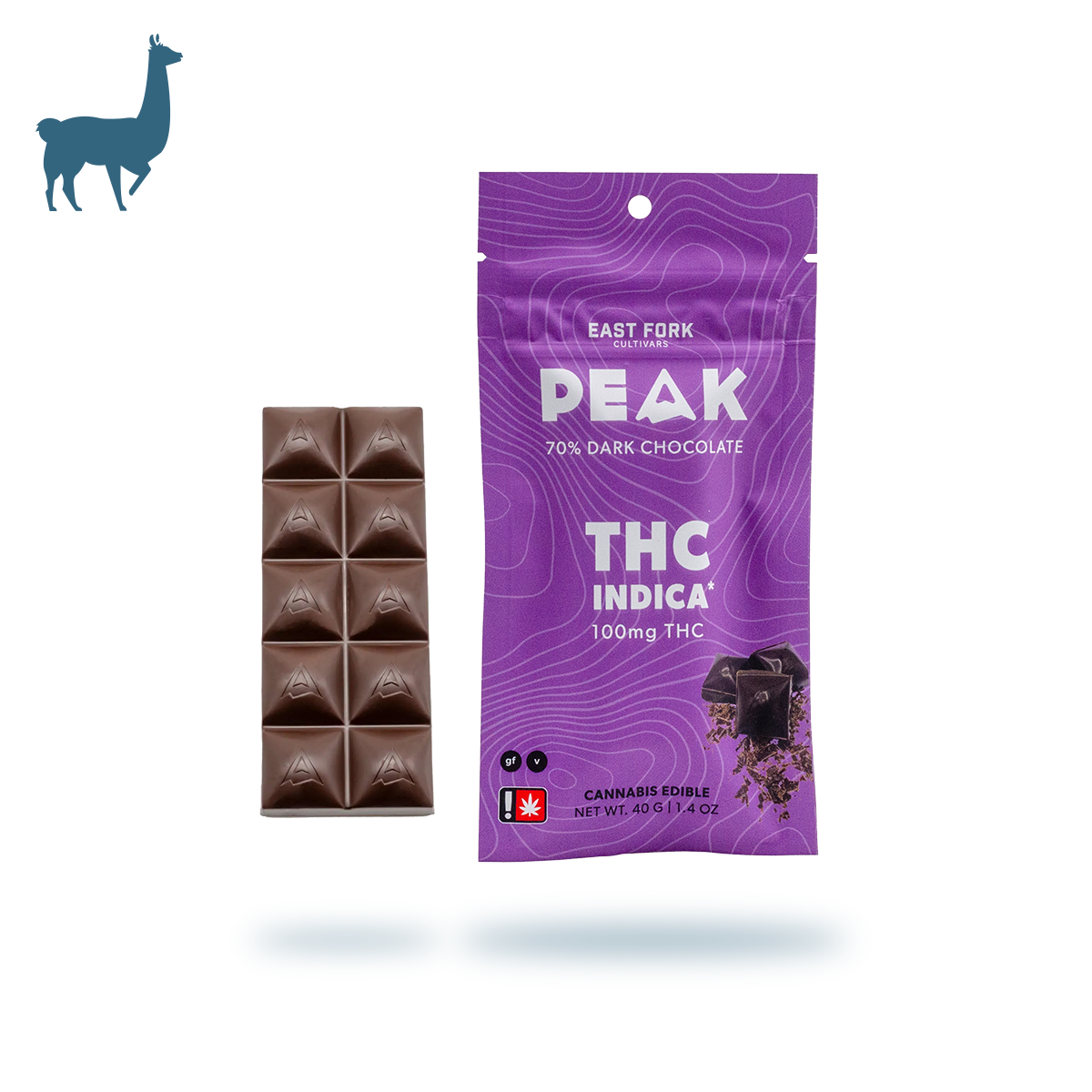 Dark Chocolate - Indica (100mg)