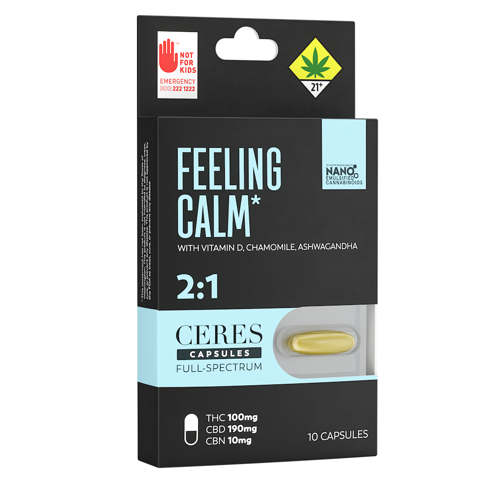 2:1 Feeling Calm (100mg THC/190mg CBD/ 10mg CBN)