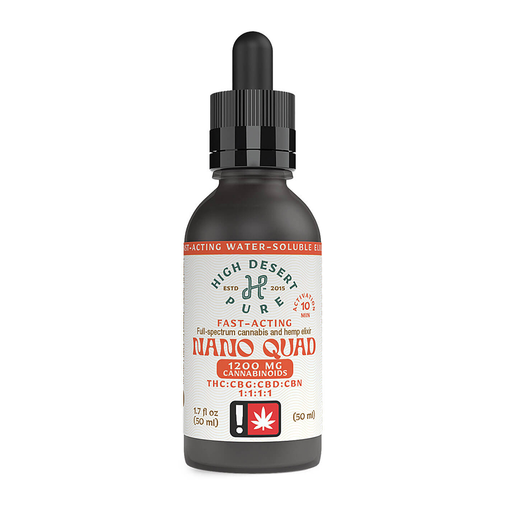 1:1:1:1 Nano Quad [1.7 fl oz] (300mg CBD/300mg THC/300mg CBN/300mg CBG)
