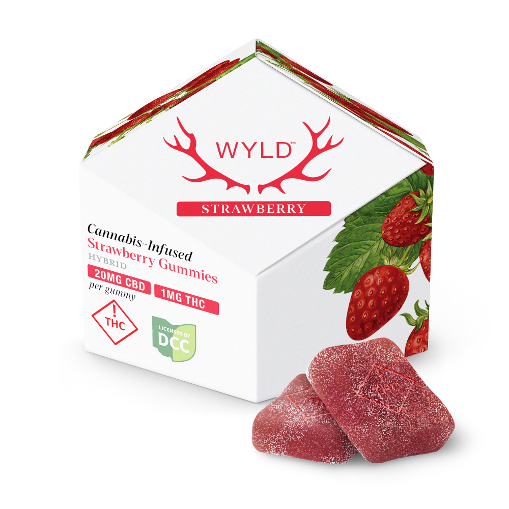 WYLD - STRAWBERRY 20:1 - GUMMIES - [10MG THC / 200MG CBD] - 10PK