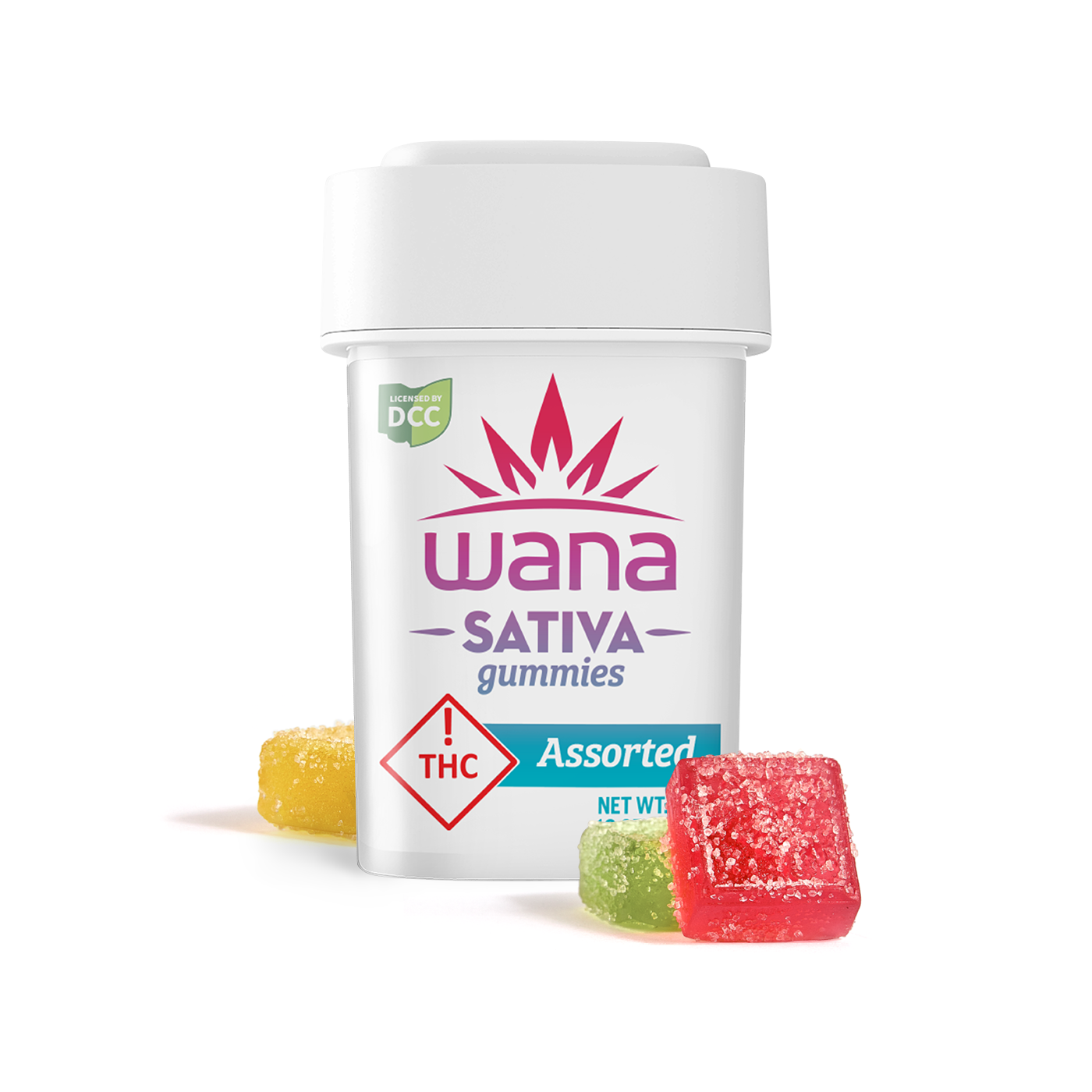 WANA - ASSORTED - GUMMIES - [100MG] - SATIVA - 10PK